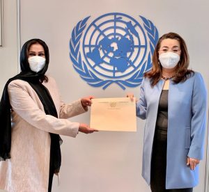 Ambassador Manizha Bakhtari presented her credentials to H.E. Ms. Ghada Waly, Director-General of the United Nations Office at Vienna (UNOV)